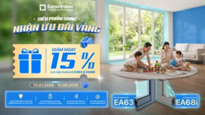 Khuyến mãi cửa nhôm Eurowindow